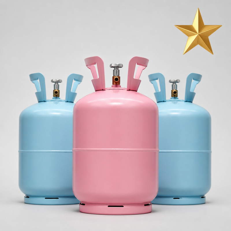 Best selling refrigerant cylinders with gold star badge