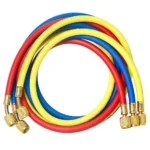 Elitech refrigerant charging hose set red yellow blue