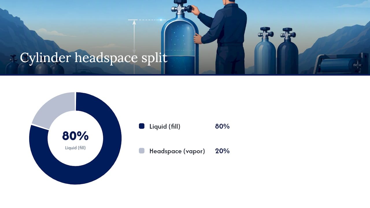 Why does the 80% headspace rule matter? — overview diagram