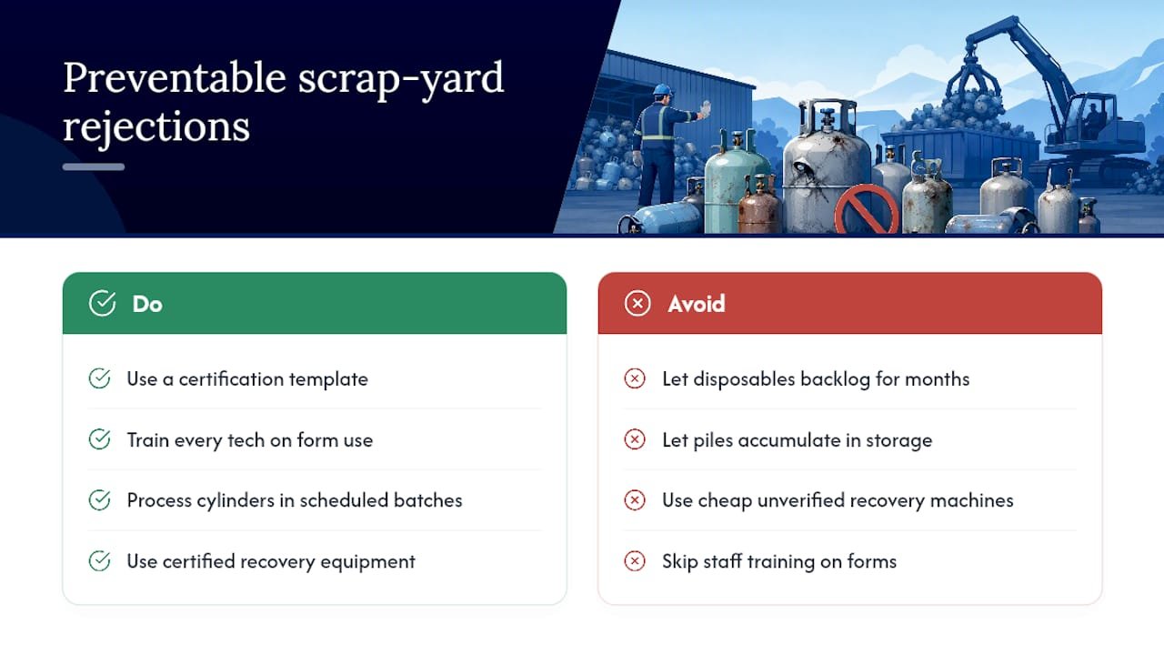Why Most Rejections at the Scrap Yard Are Preventable — overview diagram