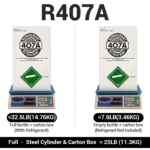 25LB R407A R-407A Freon Refrigerant Gas