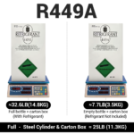 25LB R449A R-449A Freon Refrigerant Gas