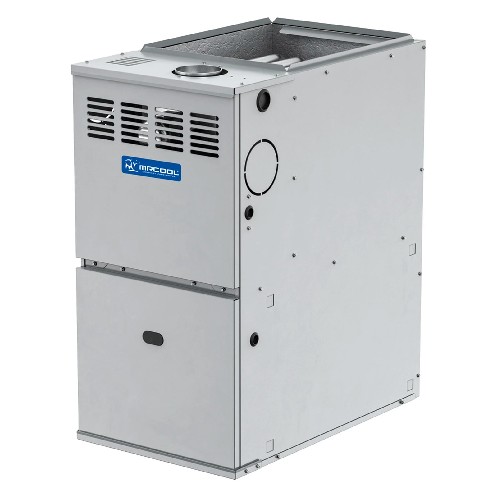 vp-mga-80-2g-02_iutwhr_28d7c2d0-0bfd-4dd1-86df-ff3d9242f1ec.jpg MRCOOL VersaPro 60K BTU, 80% AFUE Upflow/Horizontal/Downflow Single-Stage DC Motor VersaPro Natural Gas Furnace with B Cabinet (MGA80SE060B4C) - Image 1
